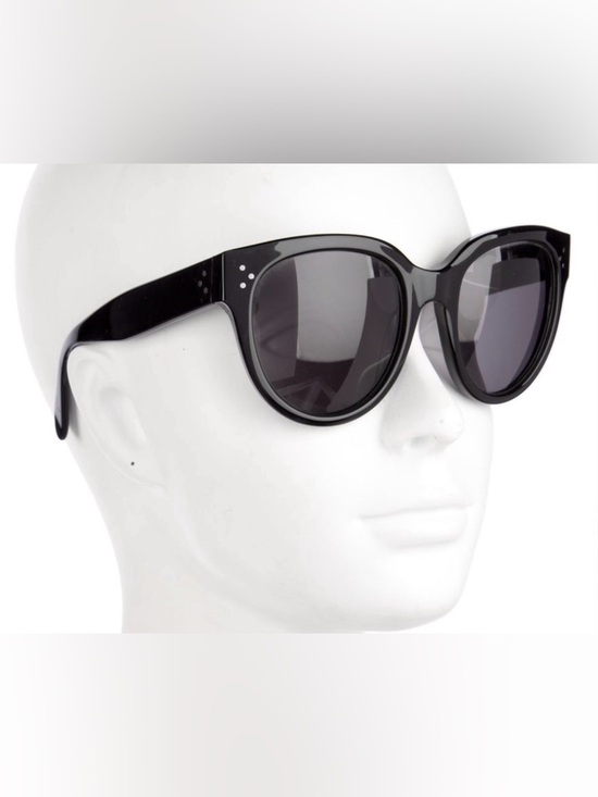 Celine Oversized Black 3 Dot Sunglasses Fair Condition - Picture 12 of 13